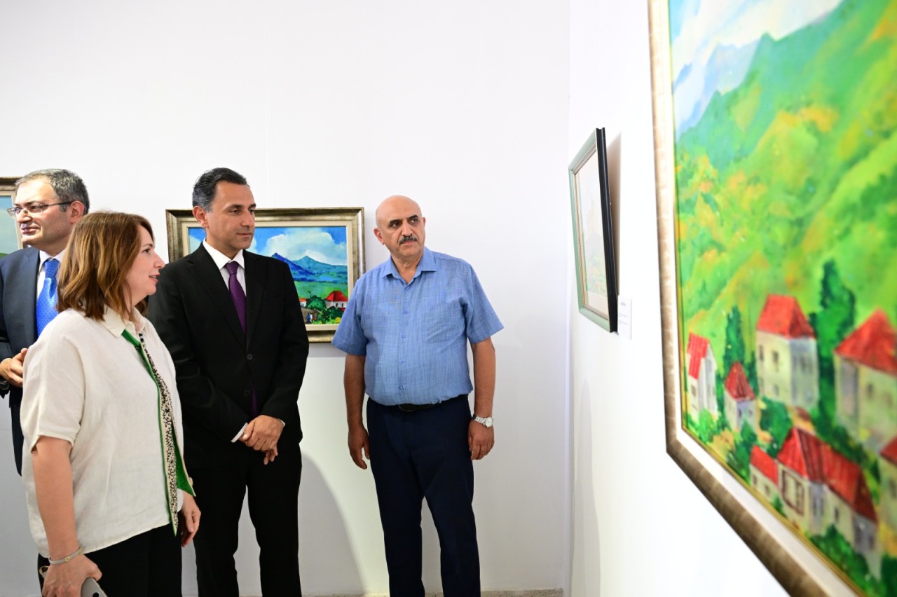 Laçında Yusif Mirzənin “31 il sonra” sərgisi açılıb - FOTOLAR